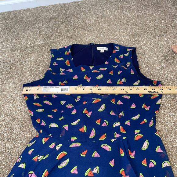 Maison Jules Watermelon Sleeveless Summer A- Line Dress Size M Fit/Flare - Picture 6 of 12